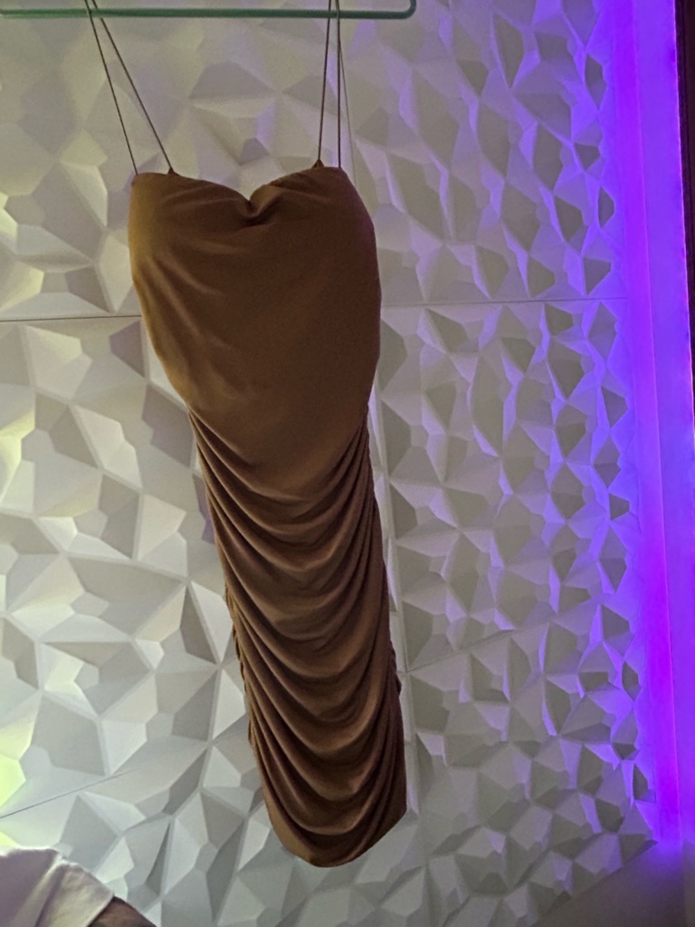 Brown Scrunch Dress